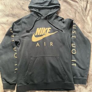 Black and gold men’s medium Nike air hoodie